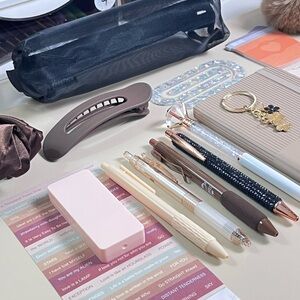 Elegant Floral bookish bundle with Gold Accents